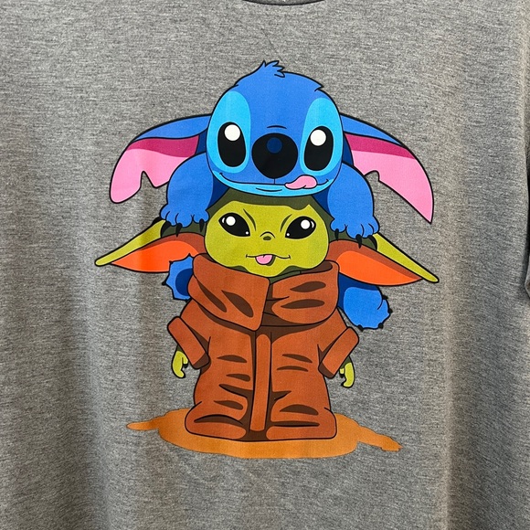 Women’s Sheshow Stitch and Grogu Body Hugging Soft Tee in Large fits bes… - Picture 2 of 8